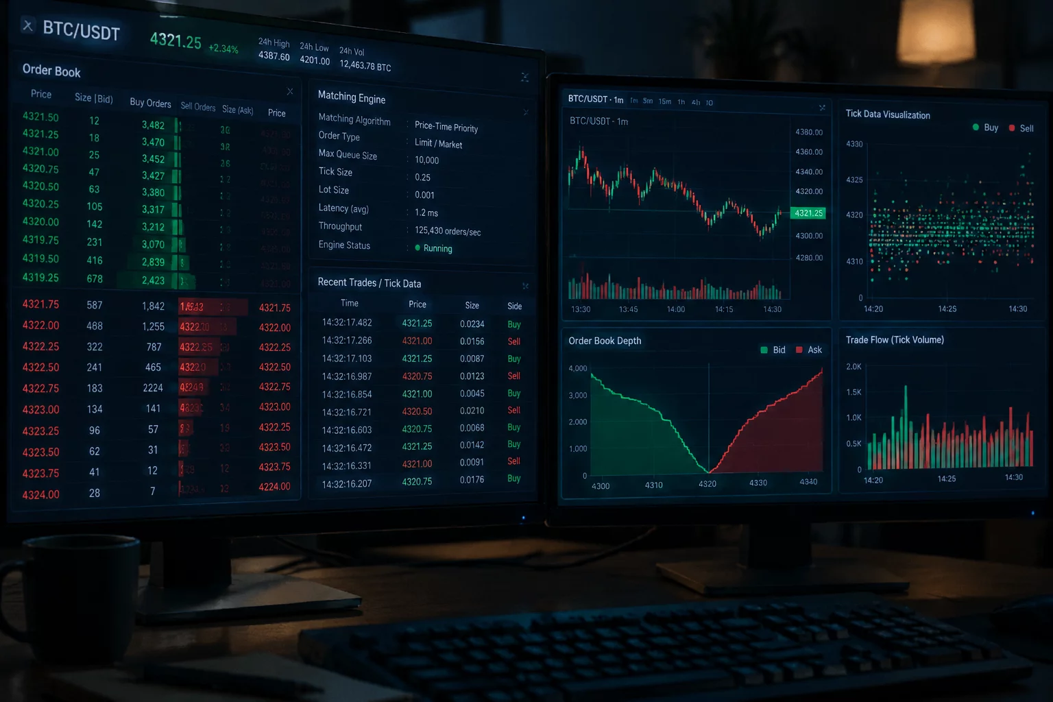 Comparison between equity tick metrics and futures depth levels