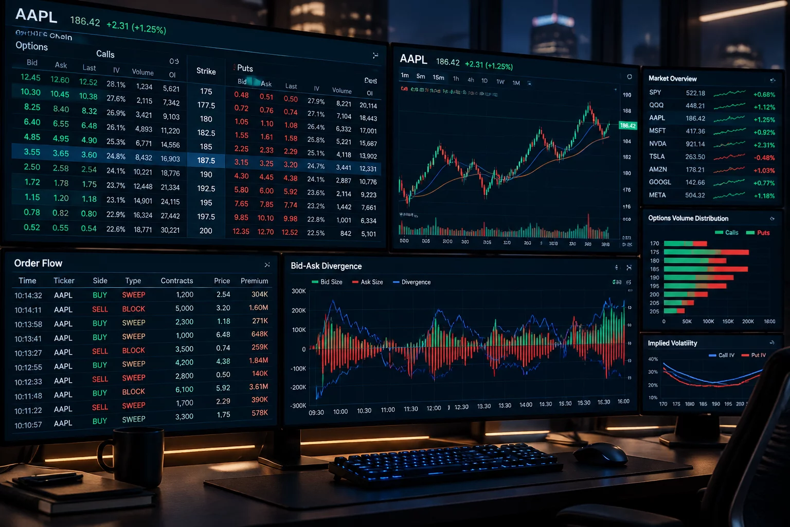 Option Spread Execution Gap in Opening Range