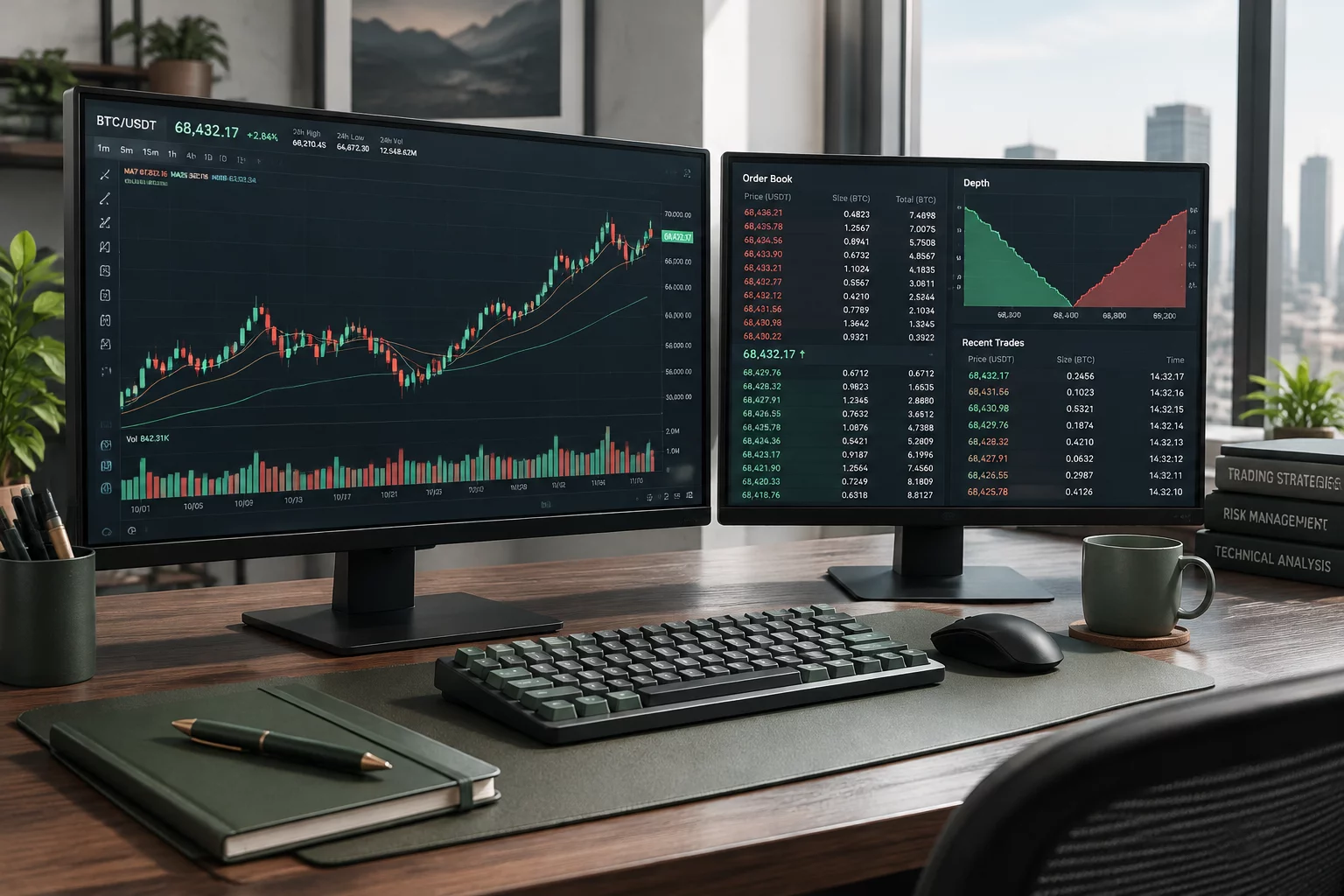 Analytical review of market execution charts and trading diagnostics
